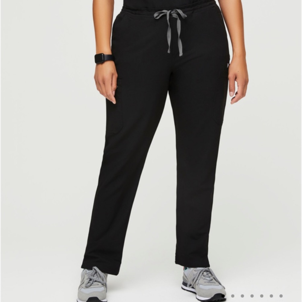 FIGS Yola Scrub Pants Black Small Petite